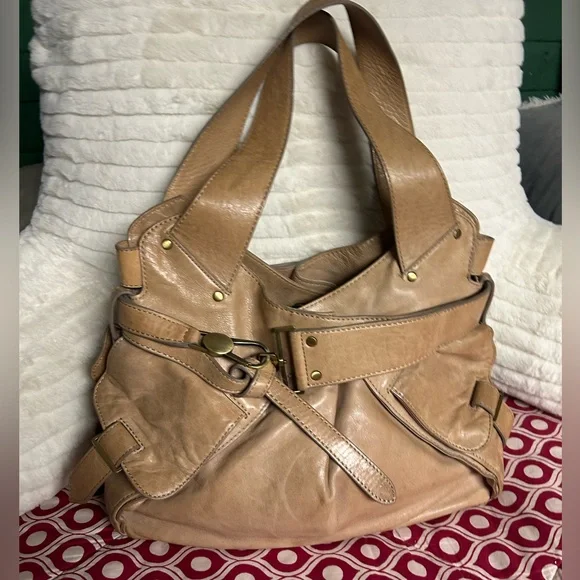 Kooba Jacinda Distressed Leather
Belted Shoulder bag - Picture 7 of 15